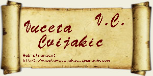 Vuceta Cvijakić vizit kartica